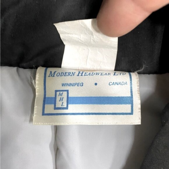 Vintage Alberta Transport Foreman Bomber Style Black Grey Winter Coat XXL - Picture 4 of 16